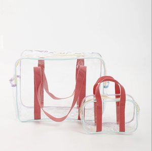 Bolsa de <span class=keywords><strong>playa</strong></span> transparente de gran capacidad con mano Natación Compras Almacenamiento Bolsa de mano Actividades al aire libre - Product Image 6