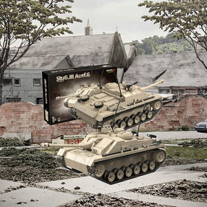 Tanque Destructor Alemán <span class=keywords><strong>StuG</strong></span> <span class=keywords><strong>III</strong></span> de la Segunda Guerra Mundial a Escala 1/28, Vehículo Militar, Mini Armas, Figuras de Soldados del Ejército, Juguete de Construcción - Product Image 3