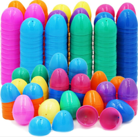 Œufs de Pâques en plastique transparents, jouets vides, ouvrables, rechargeables, décorations de fête de Pâques, cadeaux