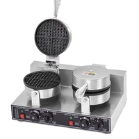 Gaufrier Électrique Commercial 220V Haute Productivité, Machine à Gaufres Belges Automatique pour Restaurant et Boulangerie