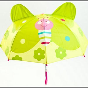 SunnyKinte Custom Print Children's Umbrella 33 Inch White Business Gifts Modern Manual Straight Design Metal Fiberglass <b>Frame</b> - Product Image 2