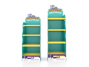 Expositor de Cartón Impreso Personalizado, Diseño Creativo de Dibujos Animados, Estante de Papel para Promoción de Productos Infantiles - Product Image 2