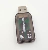 Adaptador de tarjeta de sonido USB de audio 3D de 5,1 canales con interfaz de micrófono y auriculares para PC/portátil