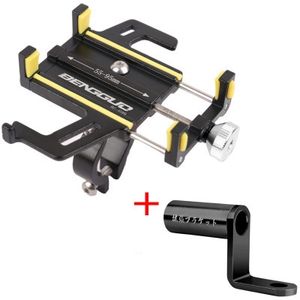 PYJ 147g Soporte de teléfono de bicicleta de aleación de aluminio Soporte de navegación fijo a prueba de golpes para motocicleta eléctrica Soporte de teléfono móvil - Product Image 3