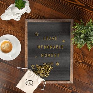 Tablero <span class=keywords><strong>de</strong></span> <span class=keywords><strong>madera</strong></span> con <span class=keywords><strong>letras</strong></span> <span class=keywords><strong>de</strong></span> fieltro, marco <span class=keywords><strong>de</strong></span> <span class=keywords><strong>madera</strong></span> <span class=keywords><strong>Vintage</strong></span> rústico, tablero <span class=keywords><strong>de</strong></span> <span class=keywords><strong>letras</strong></span> y mensajes intercambiable gris oscuro - Product Image 4