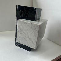 Table d'appoint moderne personnalisée KINGS-WING, table en pierre pour salon, table en marbre