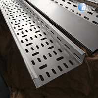 Plateau de câblage perforé robuste en acier inoxydable SS316 résistant à la corrosion pour système de gestion des câbles de centre de données en zone côtière