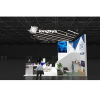 Stand de Madera con Estructura de Techo de Celosía para Exposiciones Globales de Gran Popularidad