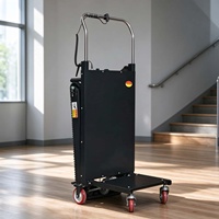 Chariot de transport motorisé portable pour escaliers, chariot de mobilité robuste à chenilles pour le transport lourd et la montée