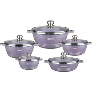 10 piece non stick cookware set factory cheaper good wholesale price cook ware sets kitchen cooking pot