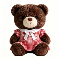 Ours en peluche doux en gros, jouet en peluche mignon, poupée ours à habiller, animal de dessin animé pour cadeau, ours en peluche personnalisé