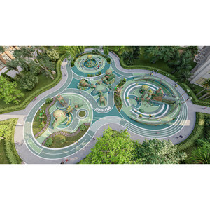 Baihe gà chủ đề gói thương mại giải trí ngoài trời thiết bị chơi cấu trúc với ống cao trượt kim loại cho trẻ em thanh thiếu niên - Product Image 1