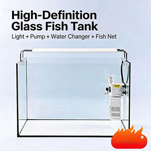 Ultra helder groot rechthoekig glazen zoutwateraquarium op maat gemaakt volume elektrisch 220V modieus binnen schildpad- en viskwekerij - Product Image 6