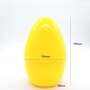 Assorted Colors giant 7.6 inch wholesale egg Jumbo plastic Easter egg container - Product Image 1