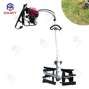 Peralatan Pertanian Rumput/Portable Mini Garden Tiller Weeder dengan Mesin Bensin