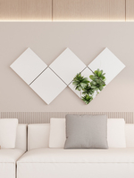 Miroir mural décoratif auto-adhésif flexible en verre flotté doublement laqué pour la vente en gros