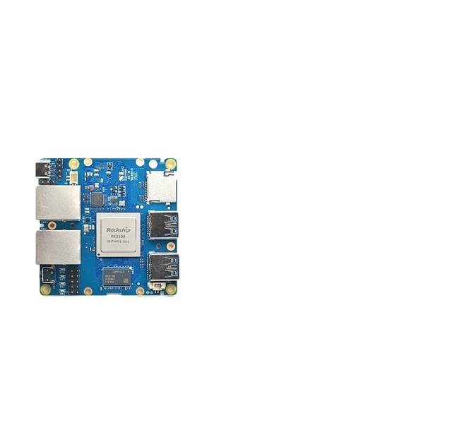 FriendlyElec NanPi R4S Mini Portable Travel Router OpenWRT Dual-Gbps Ethernet Ports 4GB LPDDR4 Based RK3399 Development Linux
