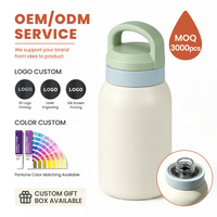 Bouteille d'eau isotherme en acier inoxydable 500 ml 750 ml avec poignée et couvercle, personnalisable avec logo, pour le sport et les activités de plein air – Vente en gros