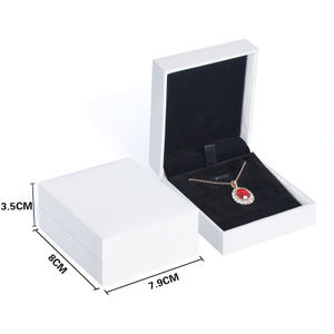 Upscale Lightweight PU Paper Jewelry Packaging Stylish Display for <b>Rings</b> Necklaces Custom Color Logo Bulk Friendly for Retailers - Product Image 1