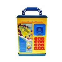 Caja de Ahorros Electrónica Digital 6650 con Contraseña y Huella Dactilar, Mini Cajero Automático, Caja de Ahorro de Monedas para Niños, Regalos