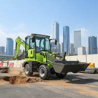 Chargeuse-pelleteuse compacte d'occasion 4x4 de 2800 kg (2,8 tonnes) de fabrication chinoise