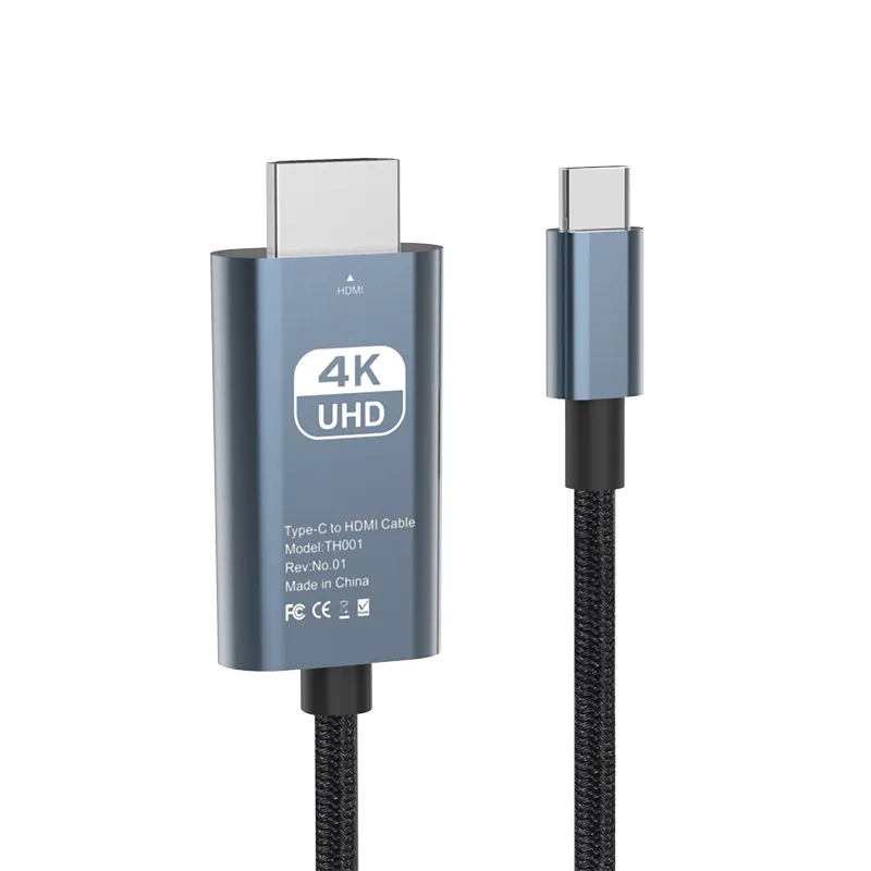 USB TIPO C para HDTV Cabo 4K 60HZ Adaptador de cabo USB TYPE-C para HDTV Masculino Adaptador para Macbook Pro Tipo-C para HDTV