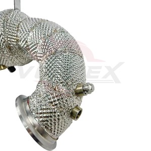 Tubería de Escape de Alto Flujo Vortex de 200 Celdas con Catalizador para Mercedes A45S AMG W177, con Protección Térmica, para Turbo de Alto Rendimiento y Carreras - Product Image 6