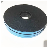 Ruban adhésif double face en mousse gris foncé avec film bleu, étanche en PVC pour murs-rideaux en verre et bandes d'étanchéité pour vitrage isolant