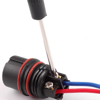 IP68 étanche connecteur de fil de Joint de connexion rapide prise mâle femelle TY16 connecteurs de câble circulaires à bride d'écrou arrière incurvé