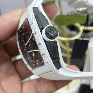 Nuevo y moderno reloj de lujo para hombre, elegante, con reserva de marcha, correa de 20 mm, modelo 6101, color blanco, de alta calidad. - Product Image 4