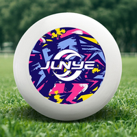 Disque volant professionnel de haute qualité JUNYE en plastique PE de 11 pouces avec design imprimé UV personnalisé 175g pour les sports de plein air