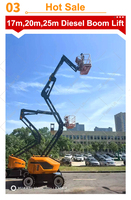 Plataforma Elevadora Articulada de Servicio Pesado de 32m y 40m, Impulsada por Diésel, Autopropulsada, con Capacidad de 480 kg