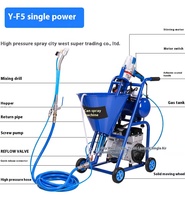 Mesin Semprot Tekanan Tinggi Listrik 220V untuk Pelapisan, Grouting, Cat, dan Anti Air untuk Dempul, Semen, Slurry, Poliuretan