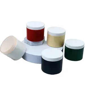 Hot Sale Empty 120g Double Wall 100% PCR Round Jars Plastic Cosmetic Cream Containers With Screw Lids