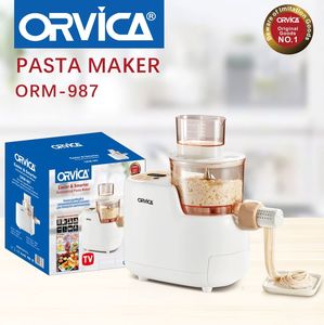 Machine à pâtes électrique automatique pour la maison, utilisation domestique, cuisine, manuelle, avec 9 accessoires différents - Product Image 6