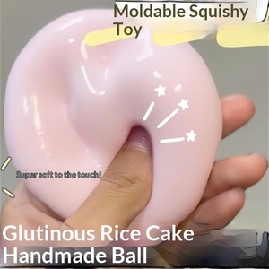 2026 New Sticky Rice Cake Handmade <b>Ball</b> Pinching and Shaping Leke Shaped Soothing Toy Super Soft Fluid Toy - Product Image 3