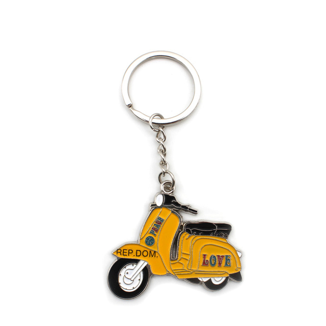 Metal Electric bicycle Auto Motorbike Keychain