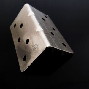Support d'angle à dix trous pour cheveux de meuble, 70 mm x 39 mm, nickelé, pour fixation de meubles - Product Image 3