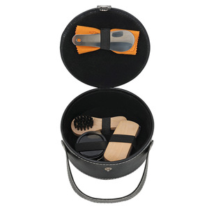 Kit de Cuidado de Zapatos Yingte, Juego de 5 Piezas, Cepillo para Limpiar y Pulir Cuero, Paño, Calzador, Negro para Hombre - Product Image 5