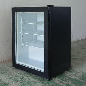Mini-bar intelligent 98L <span class=keywords><strong>pour</strong></span> hôtel, <span class=keywords><strong>congélateur</strong></span> commercial et domestique <span class=keywords><strong>pour</strong></span> crème glacée avec portes vitrées, refroidissement direct - Product Image 2