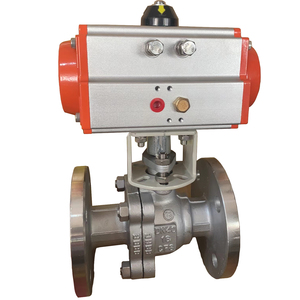 Vanne à boisseau sphérique à deux voies DN200 en acier inoxydable à brides, vente à bas prix, directement de l'usine, OEM - Product Image 1