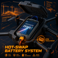 Batterie pour drone d'inspection de tour de télécommunication à semi-conducteurs 2026 HotSale 12S 25000mAh 44.4V 300Wh/kg 10C Pack d'alimentation pour UAV de chantier