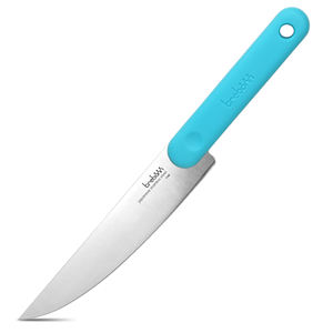 Cuchillo para salami de acero inoxidable con mango azul - Product Image 1