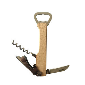 Couteau multifonctionnel en bois <span class=keywords><strong>de</strong></span> rose et acier inoxydable en forme <span class=keywords><strong>de</strong></span> hippocampe avec décapsuleurs pour <span class=keywords><strong>vin</strong></span> et bière et couteau à crevettes - Product Image 4