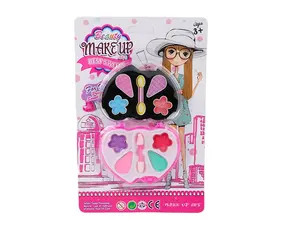 Beauty Set Plastic Toy Girls Pretend Play Safe Kids Girls Kit de maquiagem Toy Cosmetics Play Sets Melhores presentes para crianças