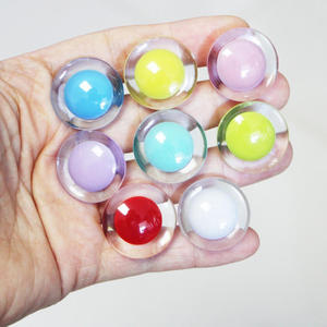 Ojos de Seguridad de Plástico Transparente con Pupilas de Colores Cristalinos para Crochet - Product Image 4