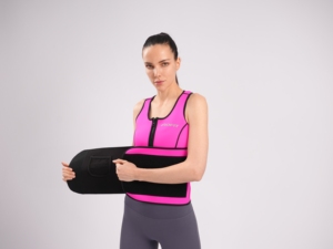 <span class=keywords><strong>Gilet</strong></span> de sauna en néoprène avec ceinture amincissante amovible et fermeture éclair pour l'entraînement, l'amélioration de la sudation et le contrôle du ventre pour femmes - Product Image 2