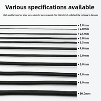Cordon élastique rond noir haute élasticité en caoutchouc pour ceinture, canapé, chaise, fauteuil inclinable, accessoires de couture