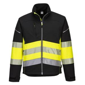 PORTWEST - PW375BKY4XL PW3 Chaqueta Softshell de alta visibilidad negra/amarilla Clase 1 (3L) - EAN 5036108348053 ROPA DE TRABAJO DE LA HI-VIS - Product Image 1