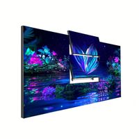 Mur vidéo LCD TFT 4K d'intérieur 49 55 pouces 2x2 3x3, espacement des pixels de 2,5 mm, fournisseur OEM SDK